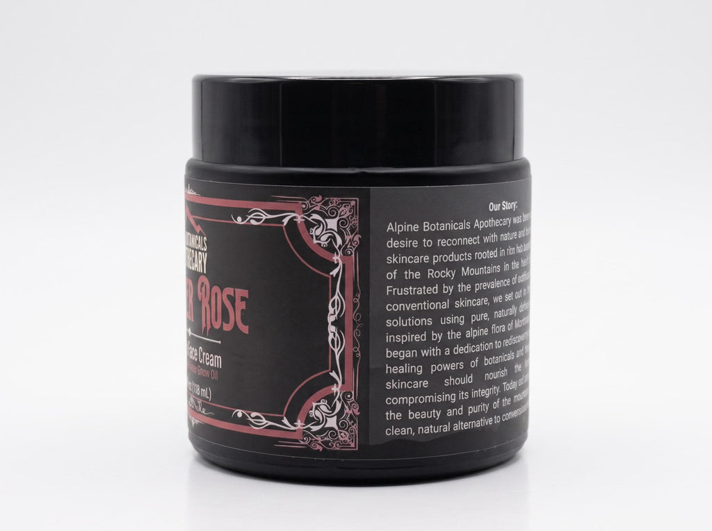 Winter Rose Hydrating Face Cream with Rose Water, Blue Yarrow Oil, and Shea Butter