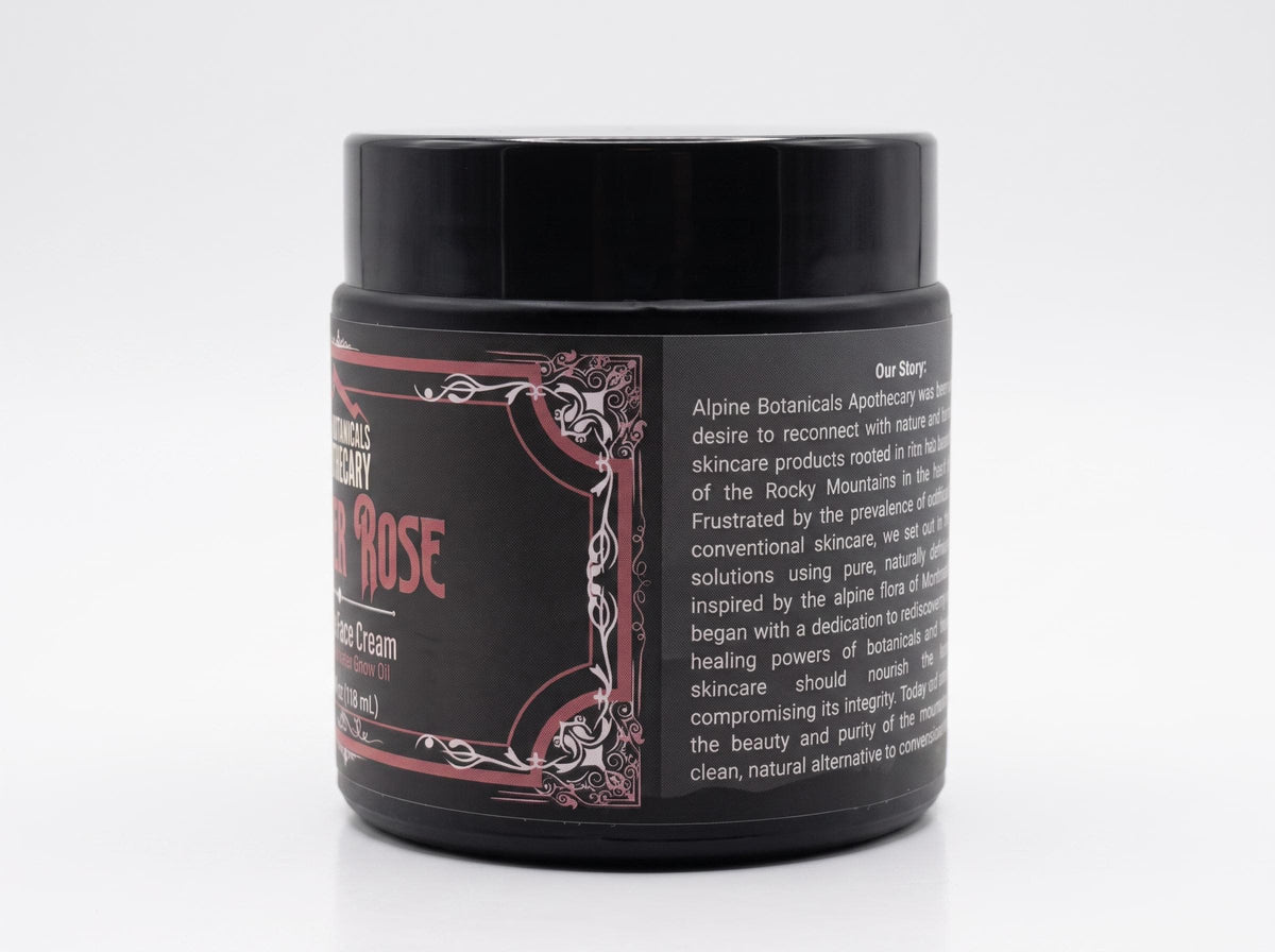 Winter Rose Hydrating Face Cream with Rose Water, Blue Yarrow Oil, and Shea Butter