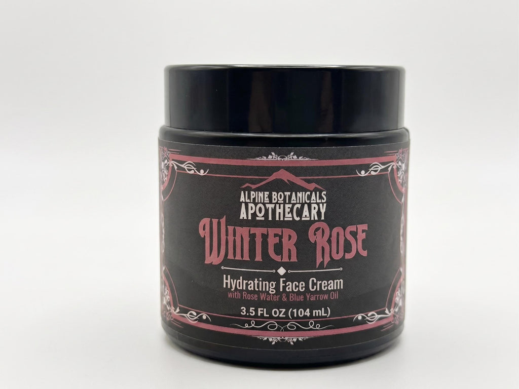 Winter Rose Hydrating Face Cream with Rose Water, Blue Yarrow Oil, and Shea Butter