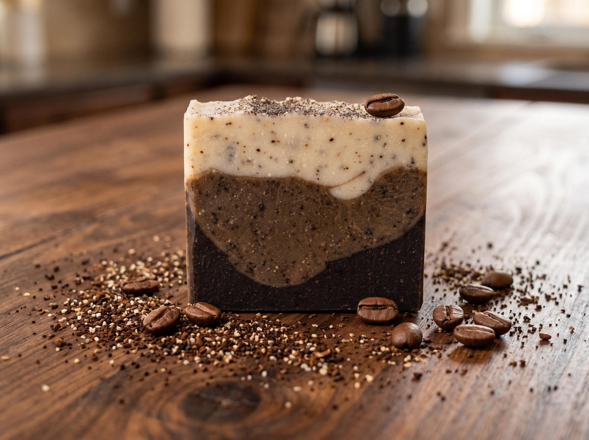 Mountain Mocha Soap — Handcrafted with Coffee and Cocoa — 10.7 OZ (303 g)
