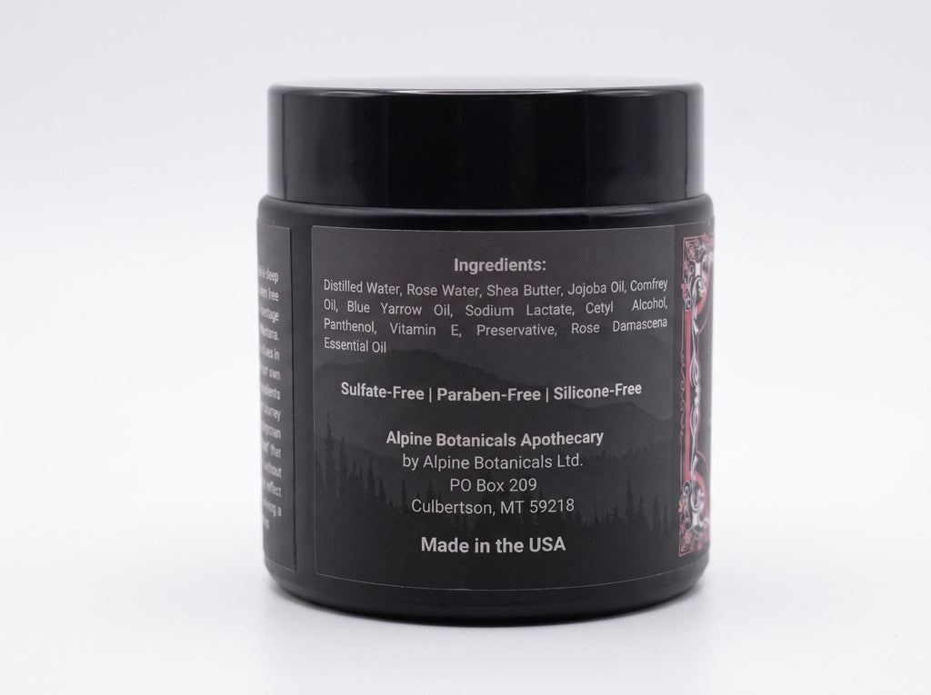 Winter Rose Hydrating Face Cream with Rose Water, Blue Yarrow Oil, and Shea Butter