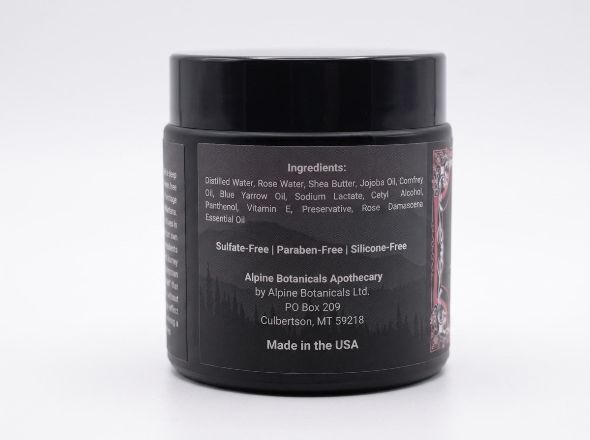 Winter Rose Hydrating Face Cream with Rose Water, Blue Yarrow Oil, and Shea Butter