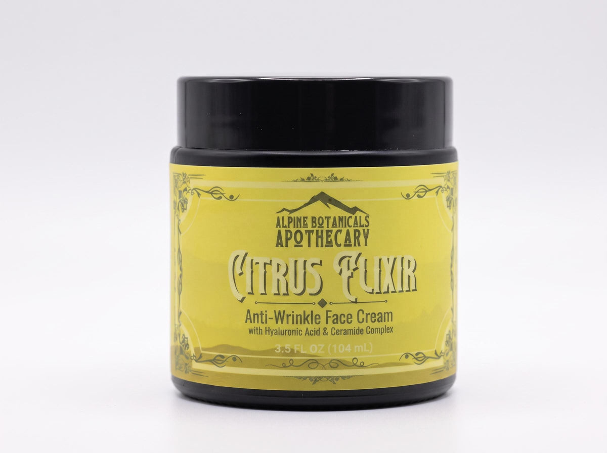 Citrus Elixir Anti-Wrinkle Face Cream with Hyaluronic Acid, Ceramides, and CoQ10